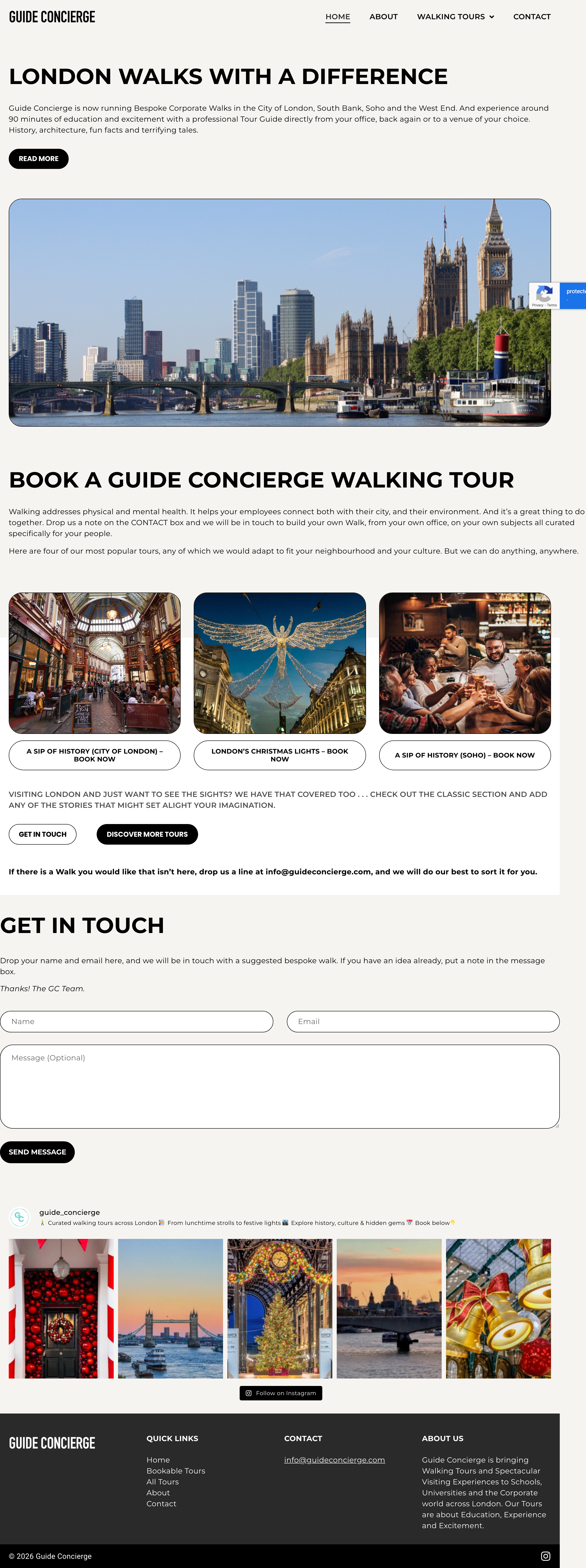 Guide Concierge website screenshot