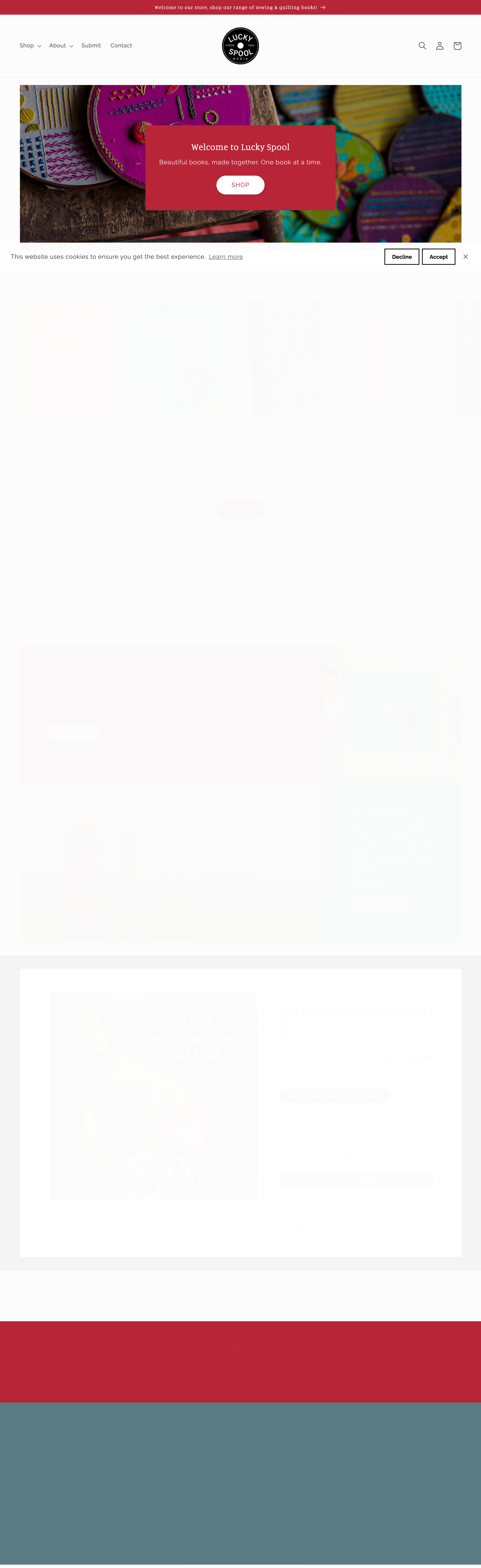Lucky Spool website screenshot