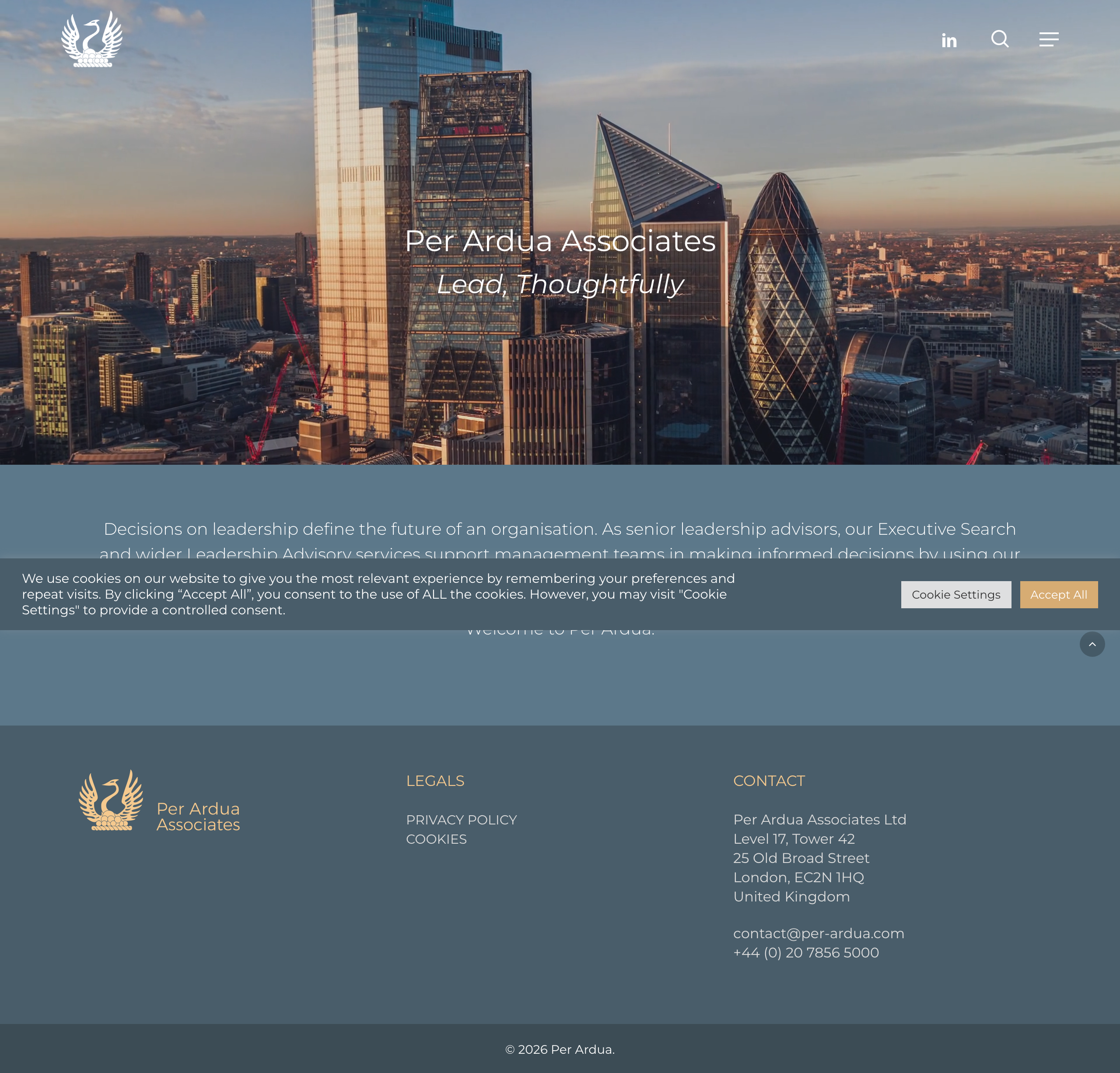 Pantheon Leadership website screenshot