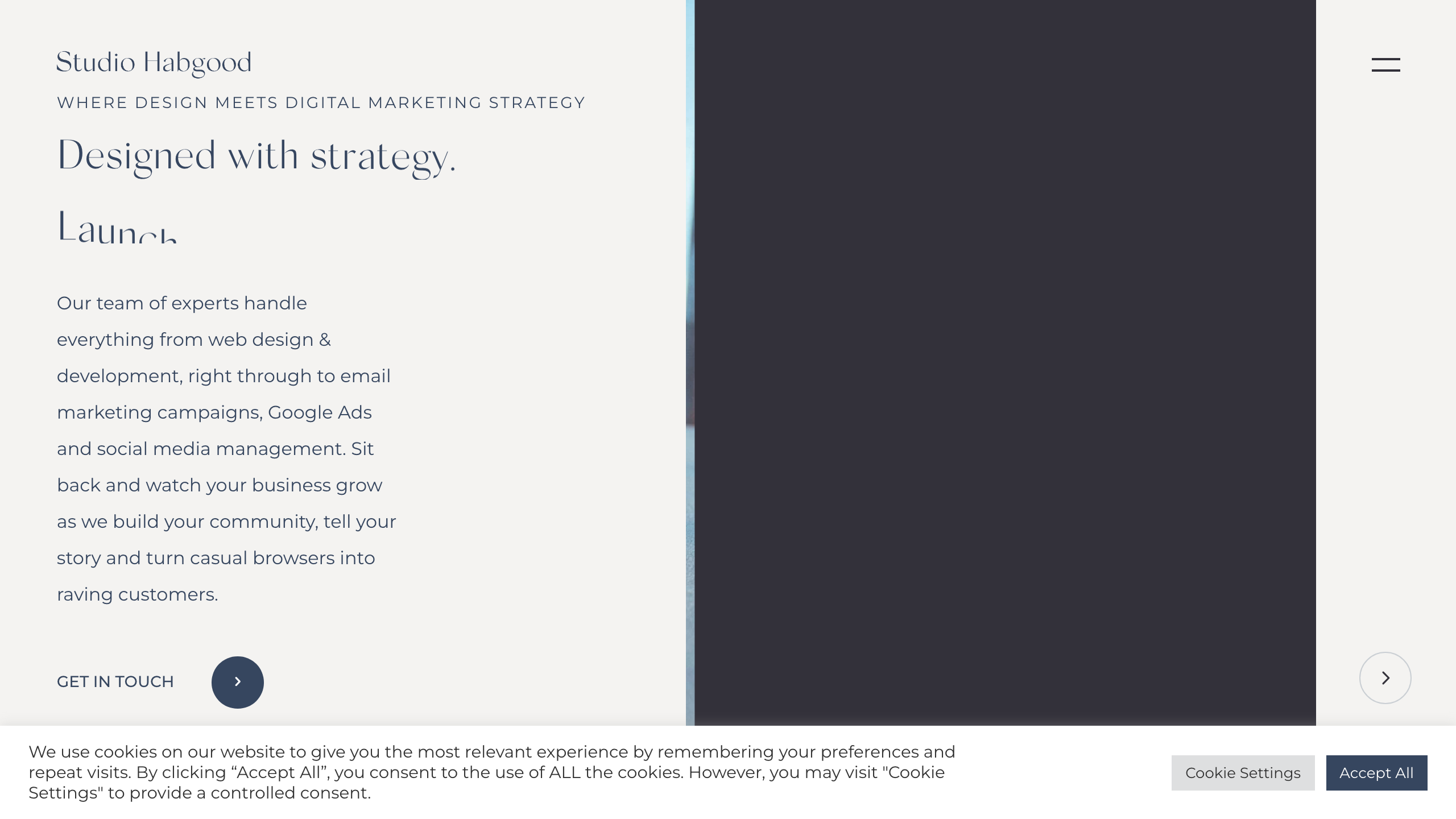 Studio Habgood website screenshot